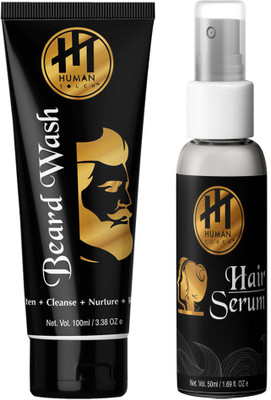 

HUMAN TOUCH Beard Wash & Hair Serum Pack Of 2(Set of 2)