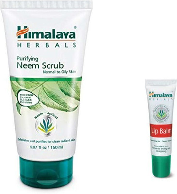 

Himalaya neem scrub, lip balm(Set of 2)