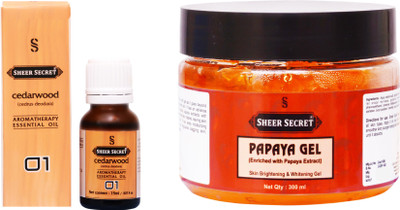 

Sheer Secret Papaya Gel 300ml and Cedarwood Essential Oil 15ml(Set of 2)