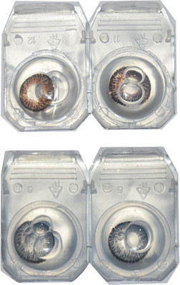 

glance gallaxy glance gray Monthly Contact Lens(0, gray, brown, Pack of 4)