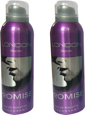 

LONDON PROMISE ( PACK OF 2) Deodorant Spray - For Women(200 ml, Pack of 2)