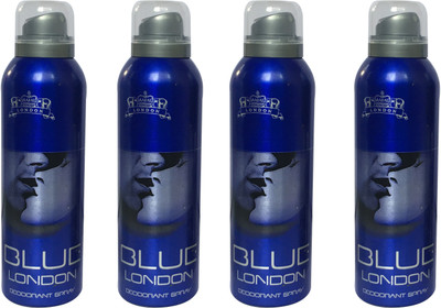 

LONDON BLUE ( PACK OF 4) Deodorant Spray - For Men & Women(200 ml, Pack of 4)