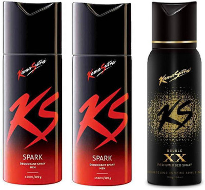 

KamaSutra BODY SPARY Deodorant Spray - For Men & Women(420 ml, Pack of 3)