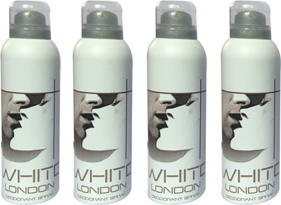 

LONDON WHITE ( PACK OF 4) Deodorant Spray - For Men & Women(200 ml, Pack of 4)