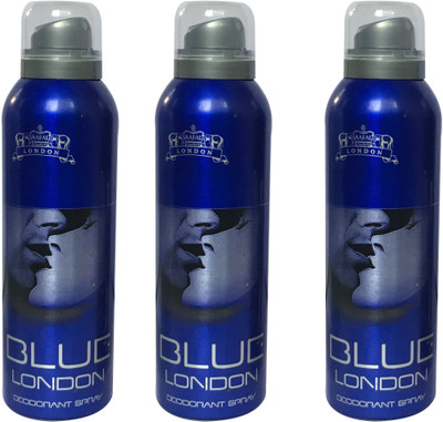 

LONDON BLUE ( PACK OF 3) Deodorant Spray - For Men & Women(200 ml, Pack of 3)