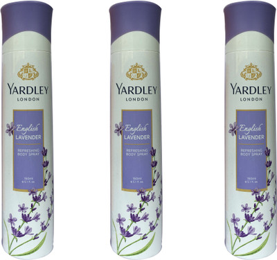 

Yardley London English lavender (pack of 3) Body Spray - For Women(150 ml, Pack of 3)
