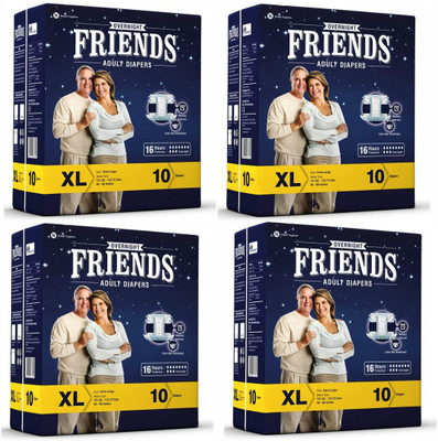 

NOBEL HYGIENE FRIENDS OVERNIGHT Adult Diapers - XL(40 Pieces)