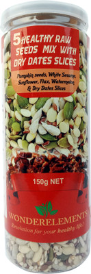 

Wonderelements Mixed Seeds, Brown Flax Seeds, Sunflower Seeds, Watermelon Seeds, Pumpkin Seeds, White Til(150 g)