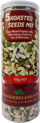 

Wonderelements Mixed Seeds, Roasted Flax Seeds, Sunflower Seeds, Watermelon Seeds, Pumpkin Seeds, White Til(150 g)