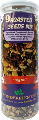 

Wonderelements Mixed Seeds, Roasted Flax Seeds, Sunflower Seeds, Watermelon Seeds, Pumpkin Seeds, Sesame Seeds, White Til(150 g)