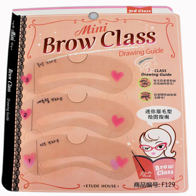 

Ear Lobe & Accessories Reusable Eyebrow Stencil Eye Brow Grooming Shaping Template- Set of 3 Pieces Eyebrow Stencil(3)