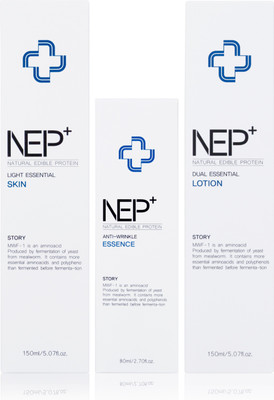 

NEP+ The Trio for Skin Care Set (Skin, Lotion, Essence) Combo(380 ml)