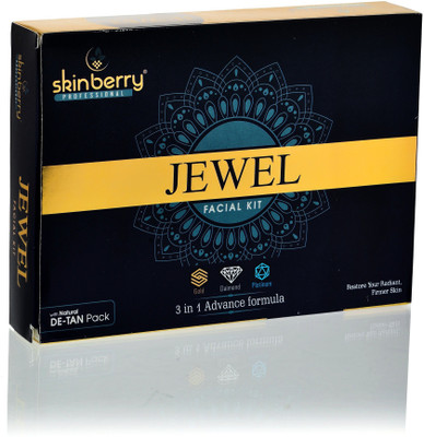 

Skinberry Professional 3 in 1 Advance Formula Jewel Facial Kit 75 g(Set of 5)