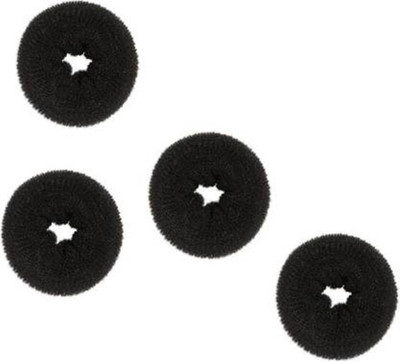 CRIBE Same 4 ps Black Hair Dounts Bun(Black)
