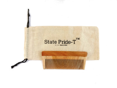 

State Pride-T Wood Hair comb