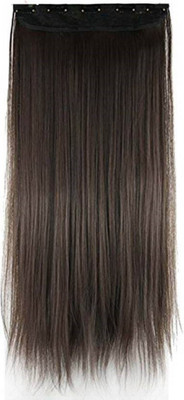 

CRIBE 5 Clip based Straight Brown Colour 24 inches Hair Extension