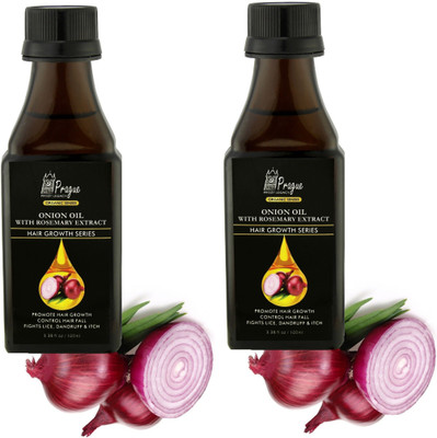 

Prague Onion Oil for Hair Growth (100 ml + 100 ml), Pack of 2 Hair Oil(200 ml)