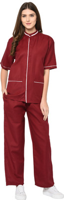 

YAYA 2019 Shirt, Pant Hospital Scrub(maroon XL)
