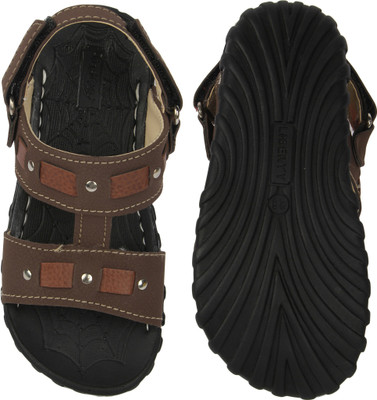 

Footfun by Liberty Boys Sling Back Strappy Sandals(Brown, Tan