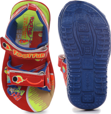 

Footfun Boys Sling Back Strappy Sandals(Red