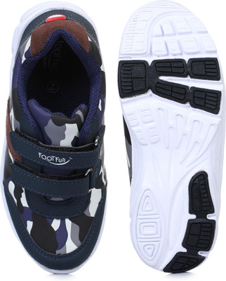

Footfun Boys Slip on Running Shoes(Blue, N.blue