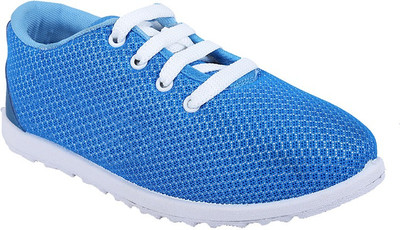 

LNG Lifestyle Boys & Girls Lace Walking Shoes(Blue, Sky blue