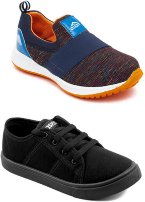 

Asian Boys Slip on Running Shoes(Multicolor