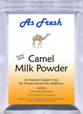 

As Fresh Freeze Dried Camel Milk powder-400g (Freeze Dried, 100% Pure, Gluten Free) Milk Powder(400 g, Pack of 20)