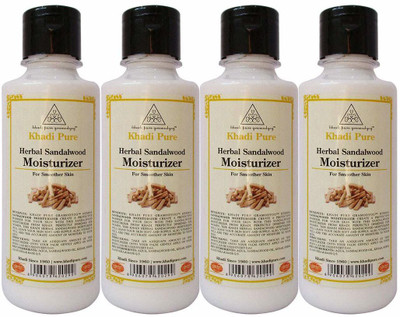 

Khadi Pure Herbal Sandalwood Moisturizer - 210ml (Set of 4)(840 ml)