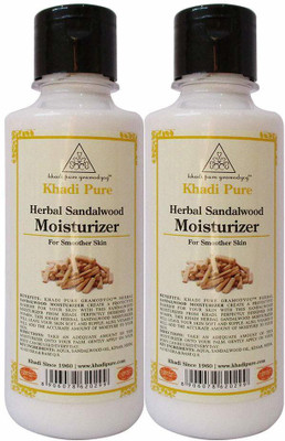 

Khadi Pure Herbal Sandalwood Moisturizer - 210ml (Set of 2)(420 ml)