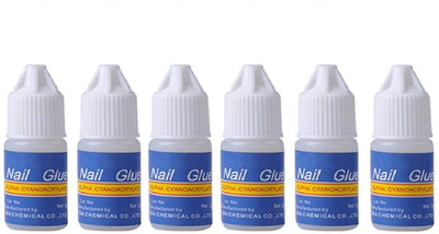 

sweetpea 3g Adhesive Nail Art Glue Foil Rhinestone Sticker Adhesive Jewelry Diamond Super Sticky Polish Glue (Set of 6)(1)
