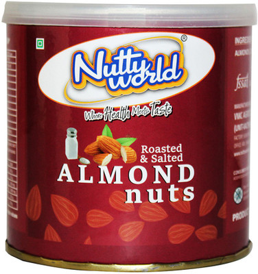 

Nutty World Roasted & Salted Almonds(140 g, Tin)