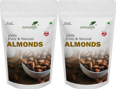 

Zenulife Nature Organic Almonds 500 GM Pack of 2 (1 Kg) Almonds(500 g, Pouch)