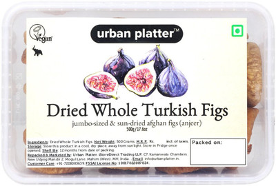 

Urban Platter Whole Dried Turkish Figs, 500g Figs(500 g, Box)