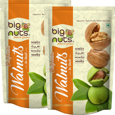 

Big Nuts California Walnuts Inshell 500g (Pack Of 2) Walnuts(1000 g, Pouch)