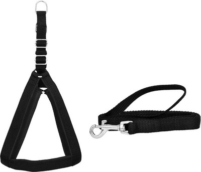 

DOG WALA Dog Harness & Leash(, BLACK