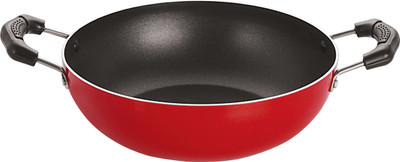 NIRLON Non-Stick Aluminium Kadhai Without Lid Kadhai 21 cm diameter 1.5 L capacity(Aluminium, Non-stick)