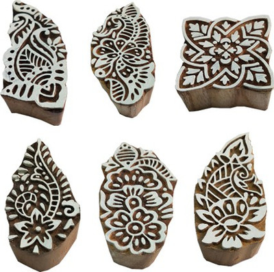 skart wooden printing blocks148 Printing Blocks(Pack of 6)