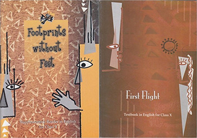 Footprints Without Feet - Supplementary Reader And First Flight For English Textbook For Class - 10 ( Set Of 2 Books )(Paperback, NCERT)