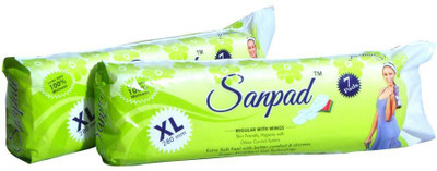 

Sanpad XL 280 mm Sanitary Pad(Pack of 2)