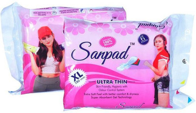 

Sanpad XL Ultra Thin Sanitary Pad(Pack of 2)