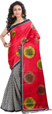 

Softdeal Printed Bhagalpuri Printed Silk Saree(Multicolor)