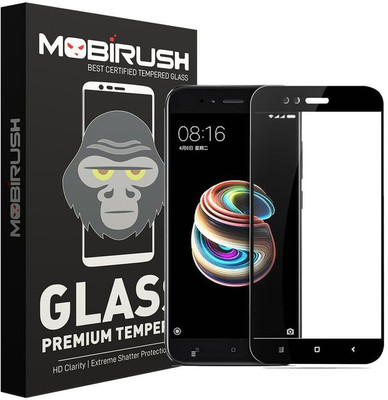 MOBIRUSH Edge To Edge Tempered Glass for Mi A1(Pack of 1)