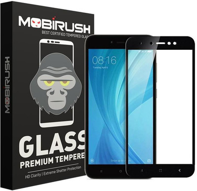 MOBIRUSH Edge To Edge Tempered Glass for Mi Redmi Y1(Pack of 1)