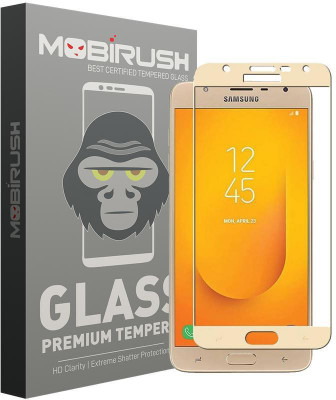 MOBIRUSH Edge To Edge Tempered Glass for Samsung Galaxy J7 Duo(Pack of 1)