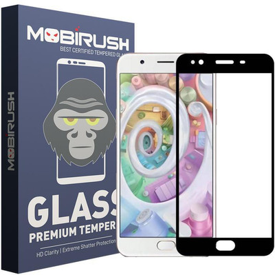 MOBIRUSH Edge To Edge Tempered Glass for Oppo F1s(Pack of 1)