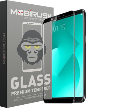 MOBIRUSH Edge To Edge Tempered Glass for Oppo A83(Pack of 1)