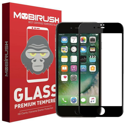 MOBIRUSH Edge To Edge Tempered Glass for Apple iPhone 8 Plus(Pack of 1)