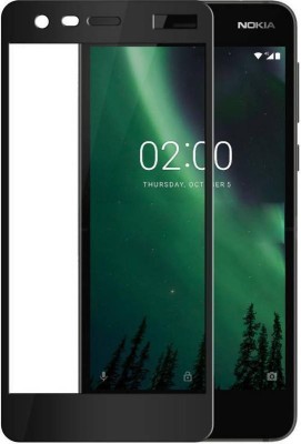 MOBIRUSH Edge To Edge Tempered Glass for Nokia 2(Pack of 1)