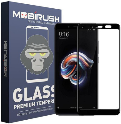 MOBIRUSH Edge To Edge Tempered Glass for Mi Redmi Note 5 Pro(Pack of 1)